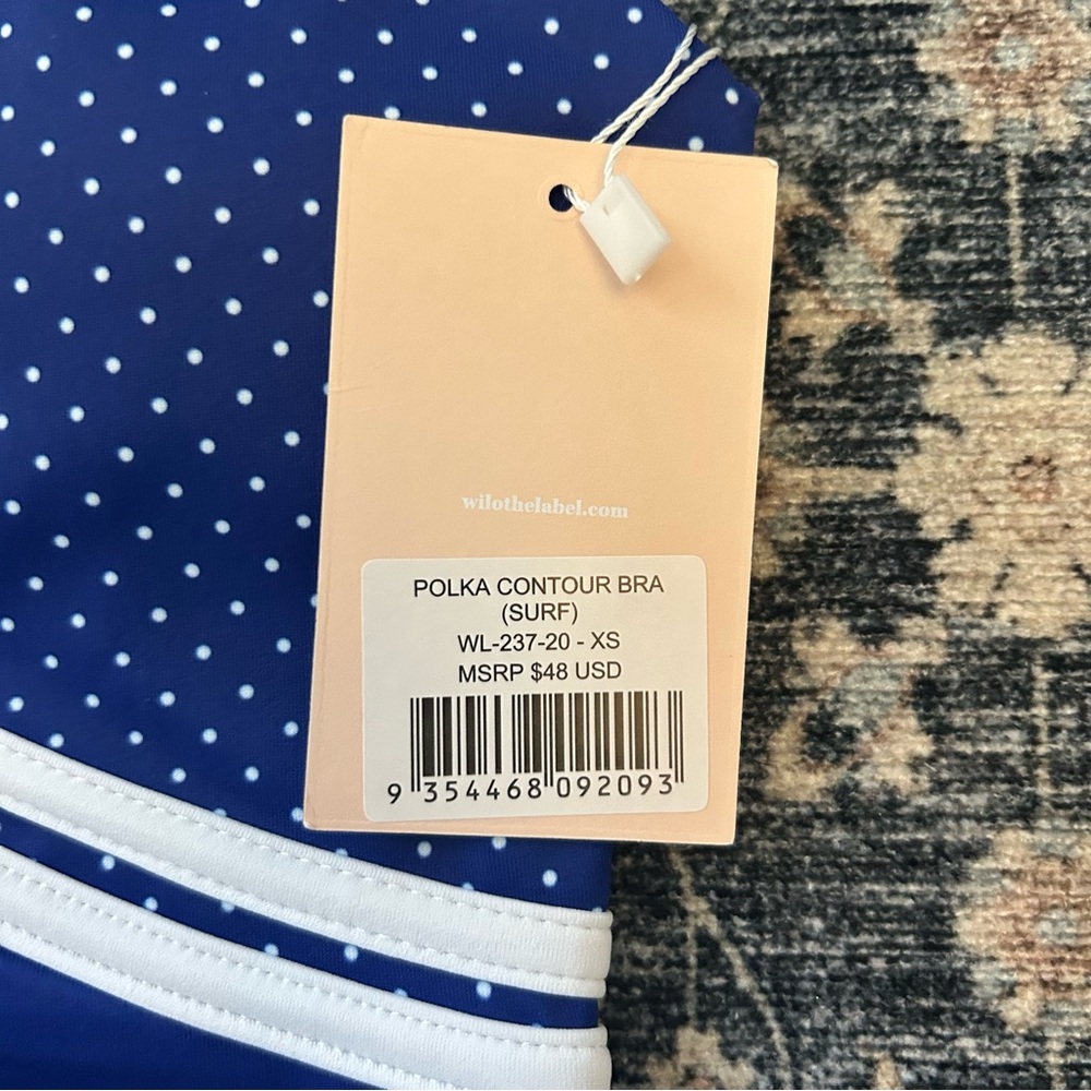 Wilo Polka Contour Bra (Color: Surf) - XS NEW! - Picture 2 of 3